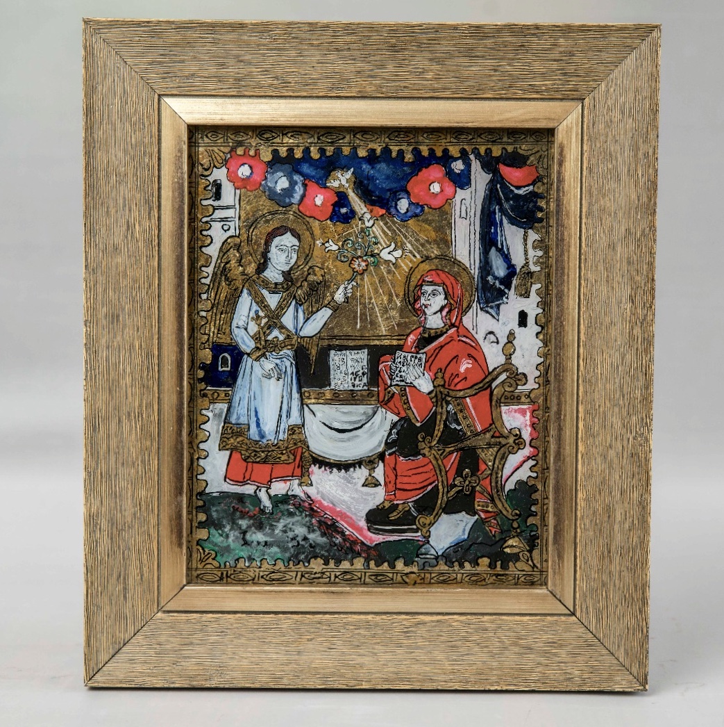 Romanian reverse glass icon by Vio Vlad